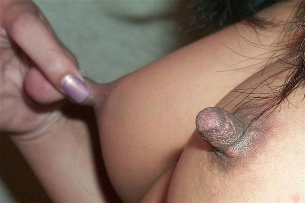 Nipple pulling masturbation