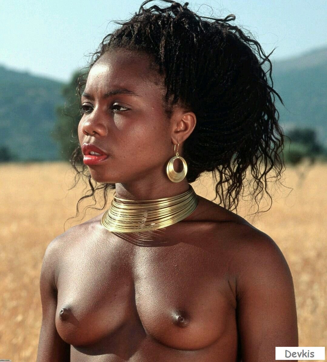 Africa girl boob