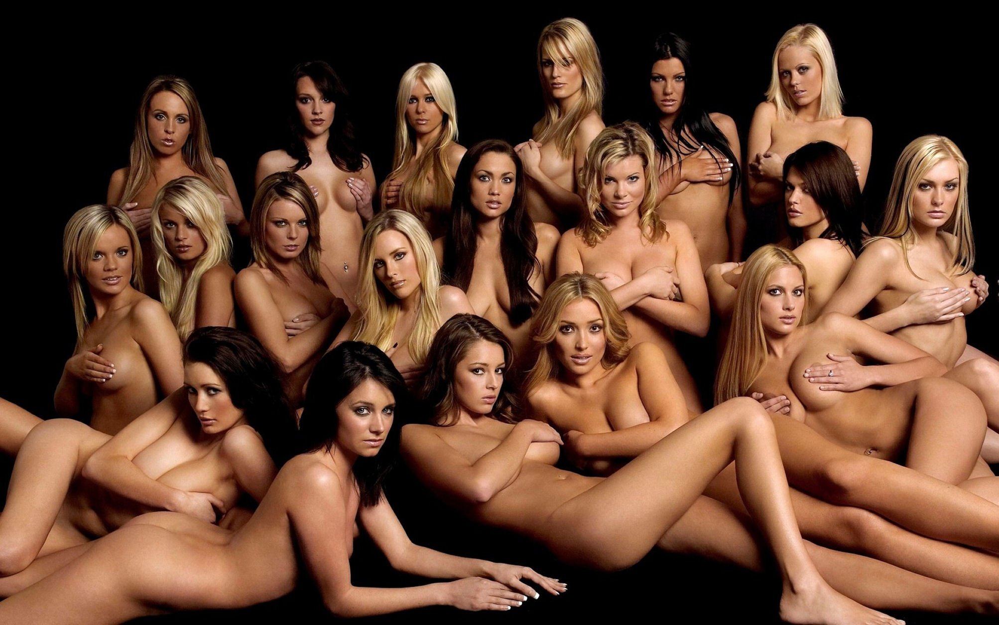 Куча голых женщин 80 фото - секс фото 