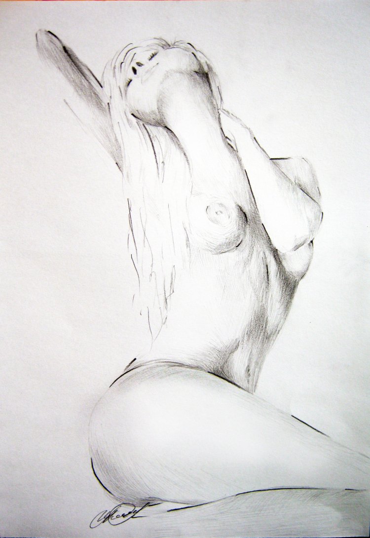 Рисунки голых баб карандашом (61 фото) - Порно фото голых девушек