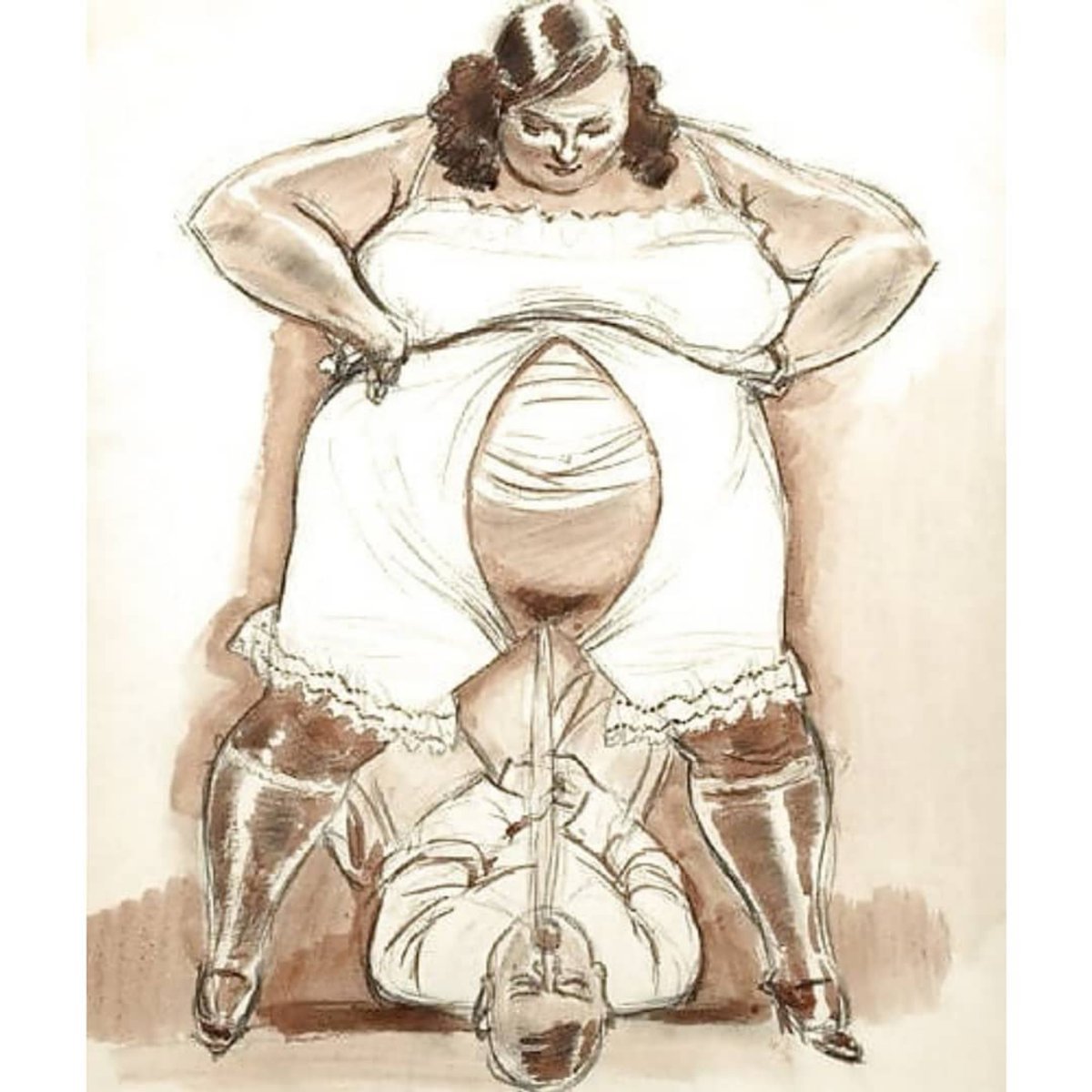 рисунки с голыми толстыми женщинами фото 115