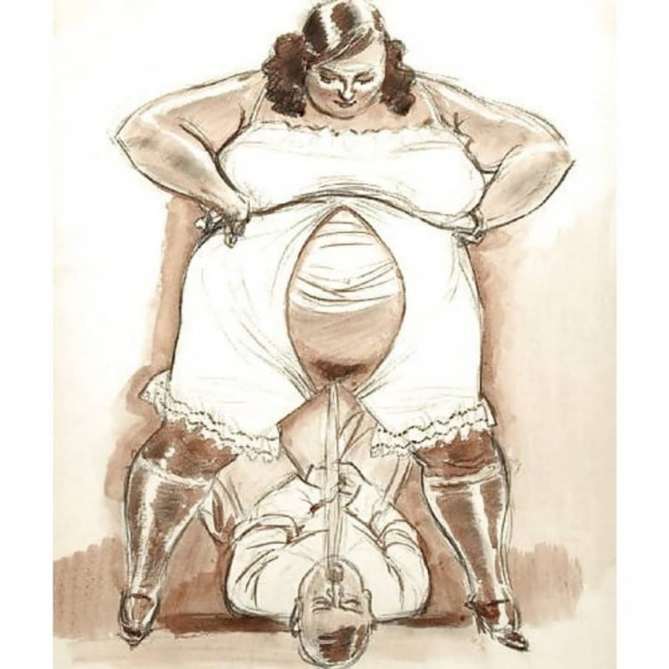 Эротические рисунки толстых женщин 