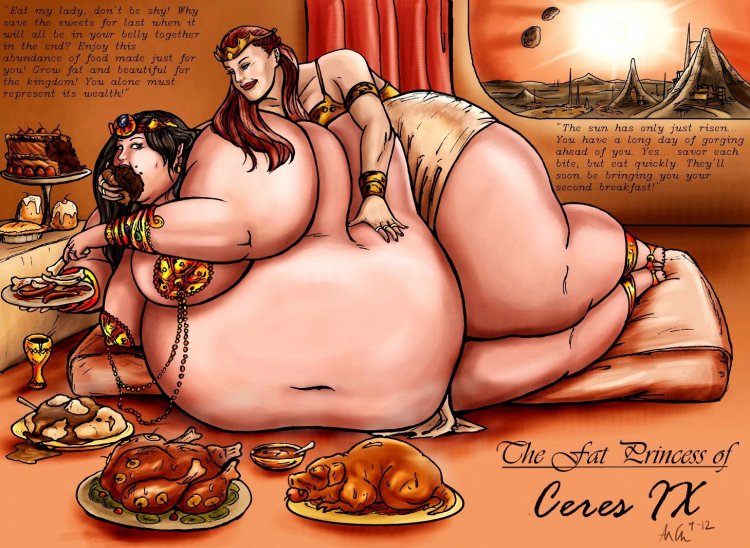 Откармливание девушек хентай