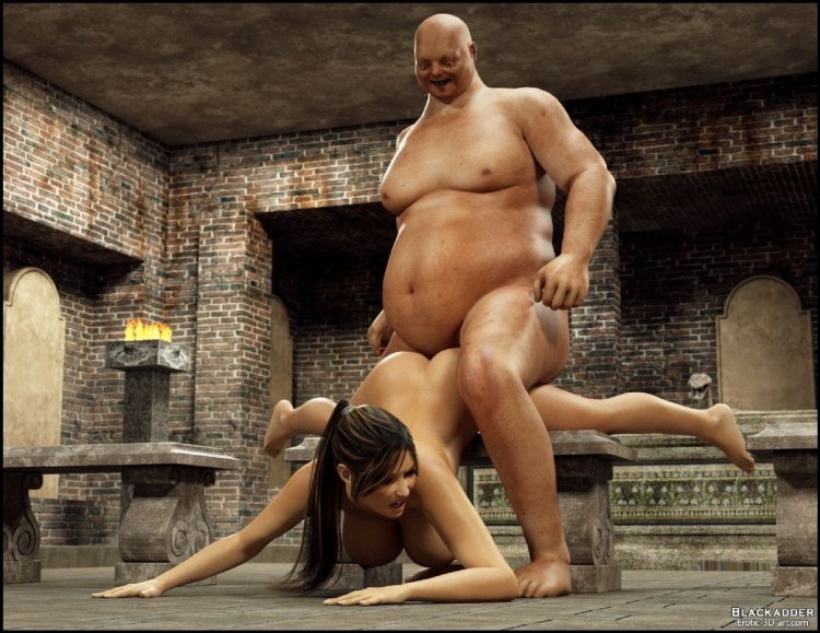 Blackadder hentai Лара Крофт комикс