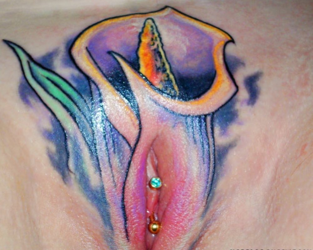 Vagina flower tattoo