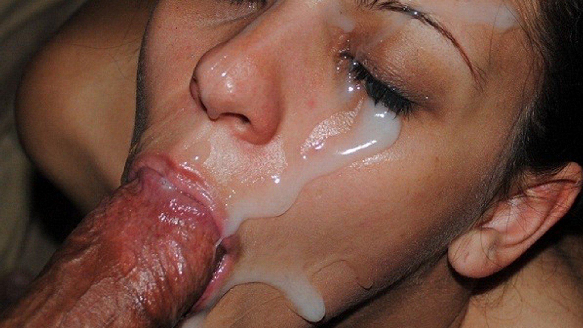 Домашка со спермой на лице (69 фото) 