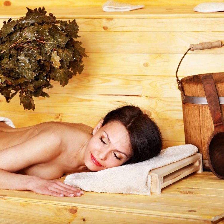 Красивые пышки в сауне