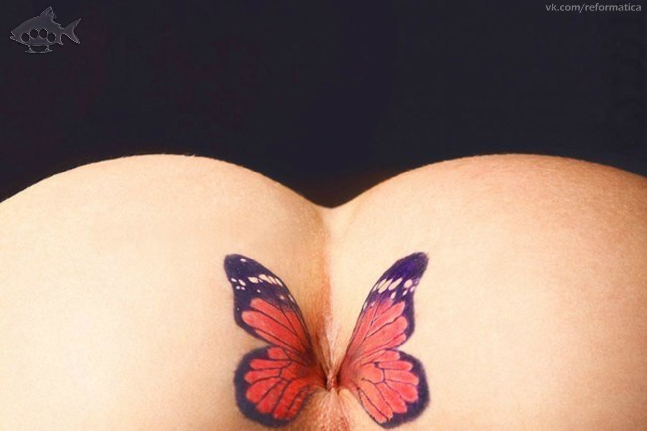 Бабочка на пизде (95 фото) .