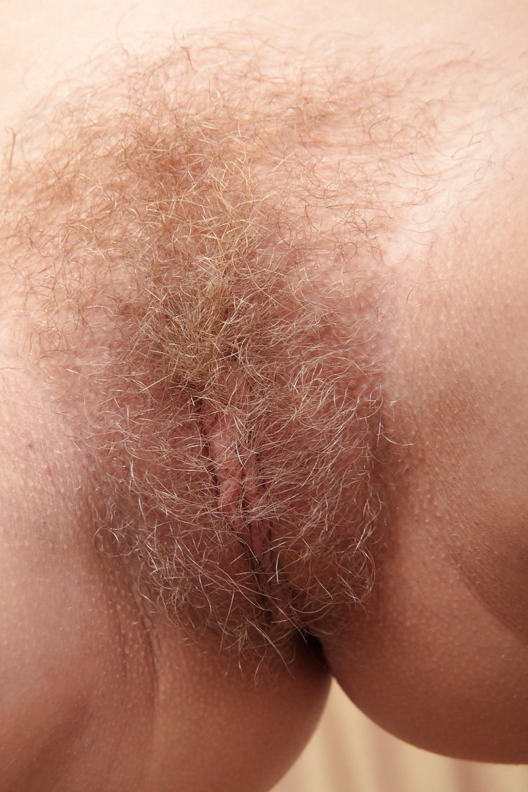Светлые волосики на лобке