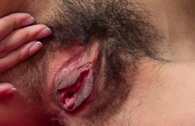 Волосатые пезды крупно