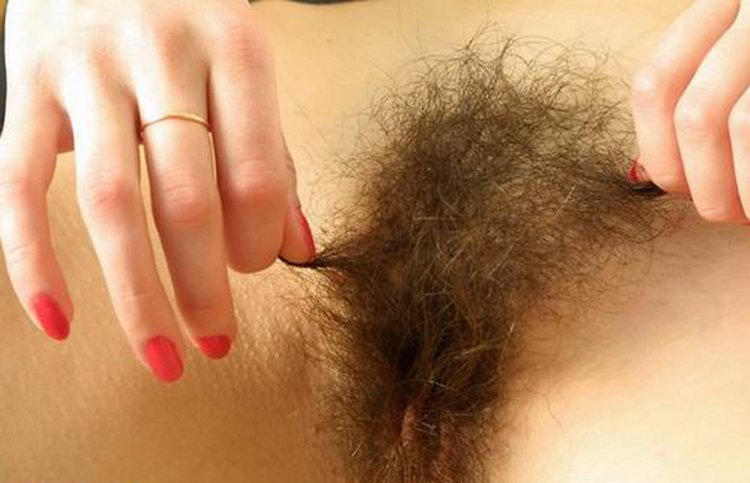 Длинные волосы волосатая киска