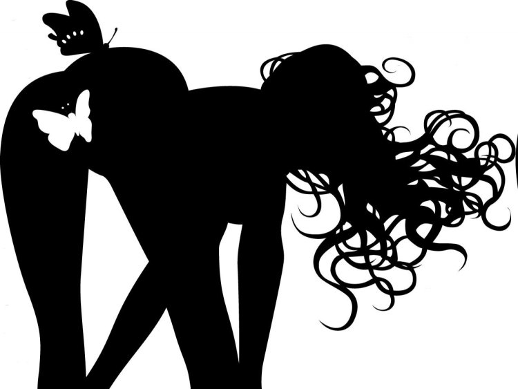 Черно белые силуэты