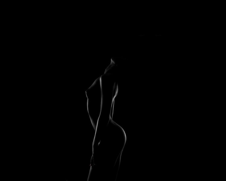 Эротичный женский силуэт