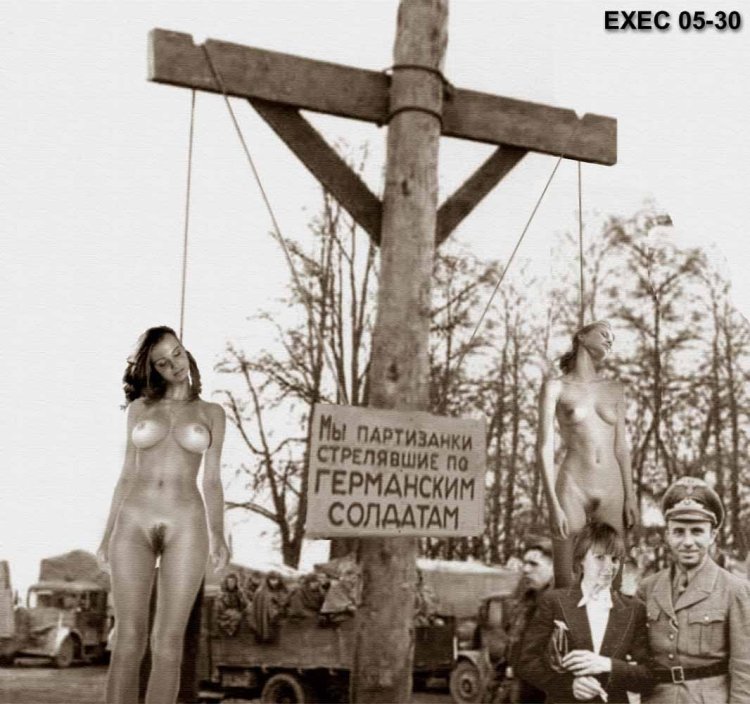 Повешение голых женщин 3д