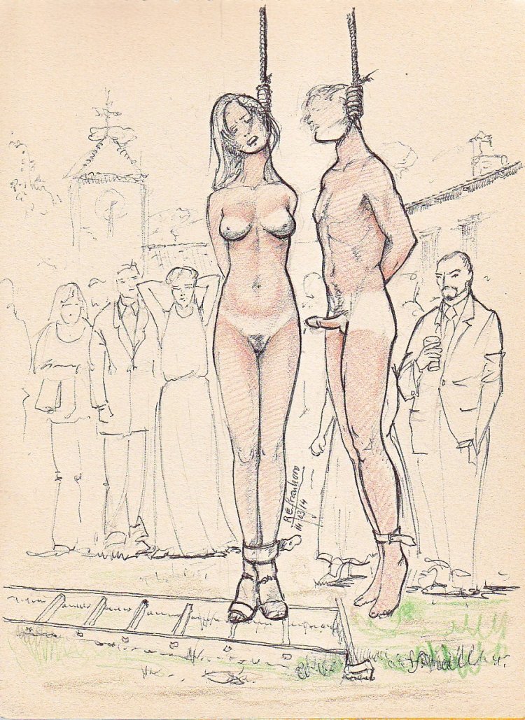 Повешенные голые студентки