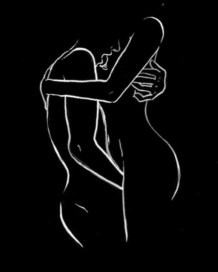 Черно белые эротические рисунки