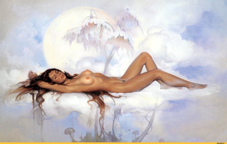 Иллюстрации в стиле ню