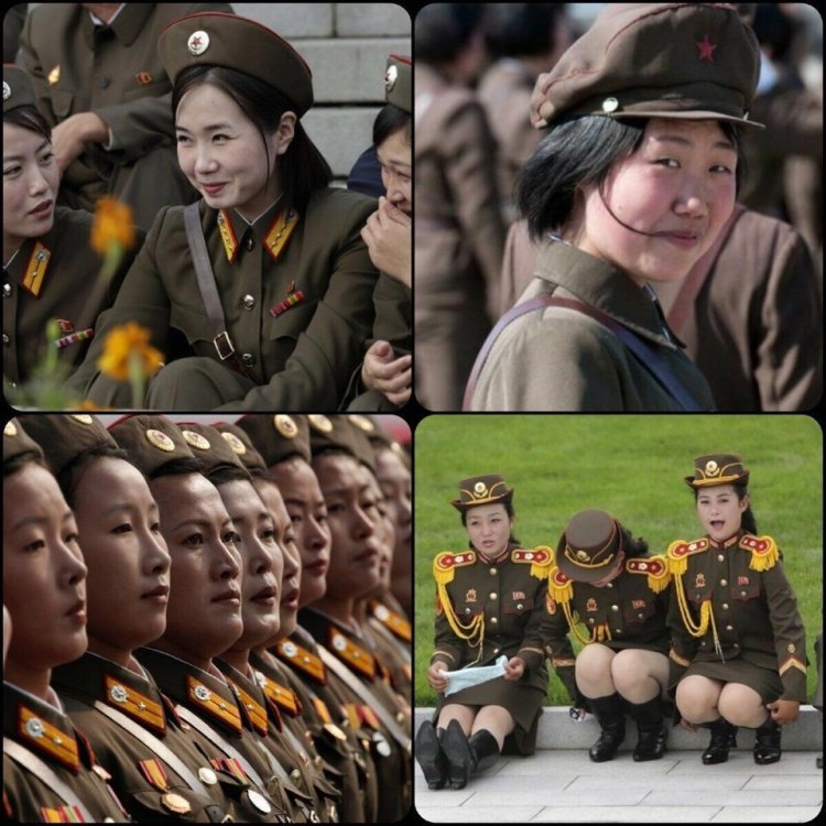 Парад НОАК женщины