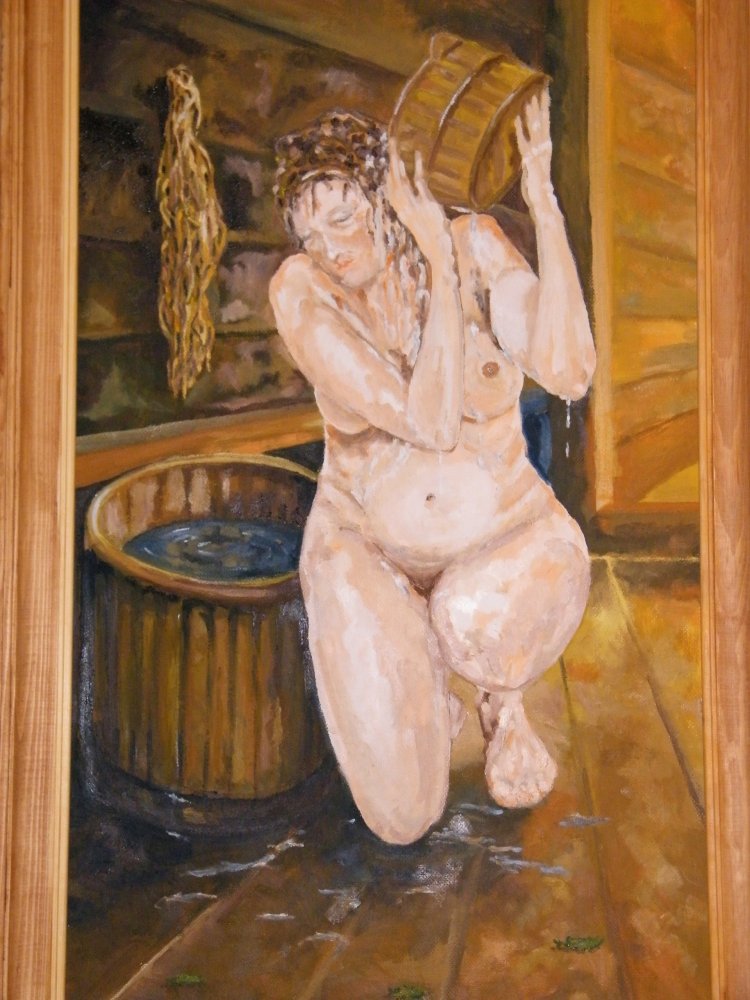 Голые девки в бане Сизлинг Бриджит