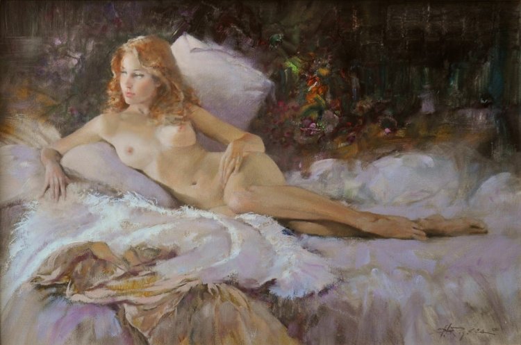 Красивые голые женщины на картинах