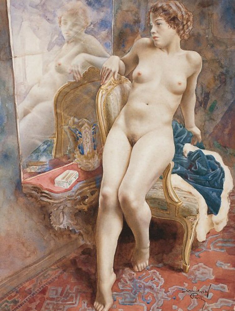 Чистовский Лев Купальщица картина