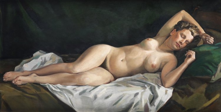 Фредерик Базиль Reclining nude