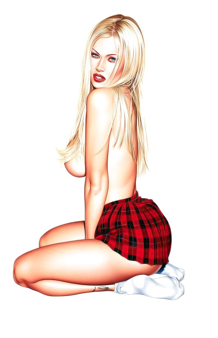 Мультяшные женщины с голыми сиськами