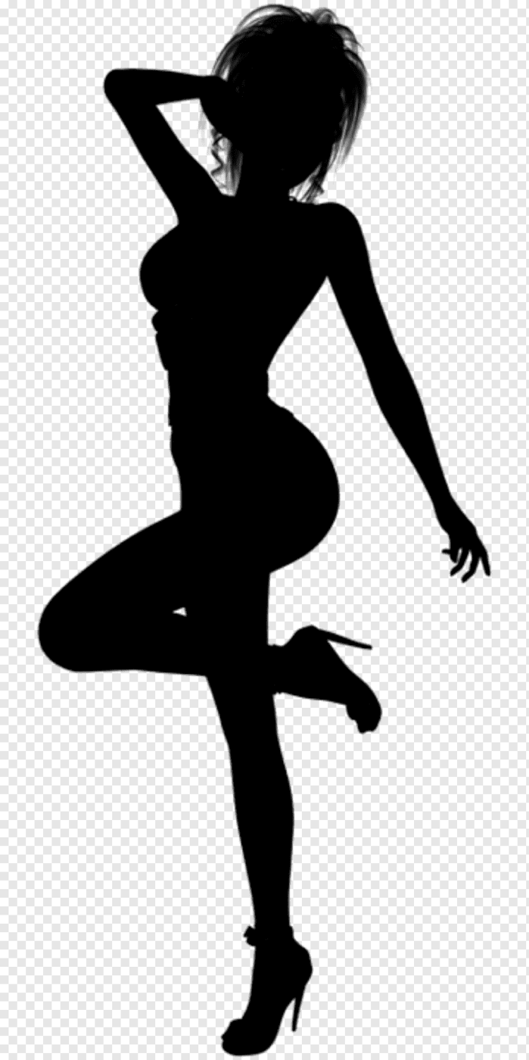 Красивый женский силуэт