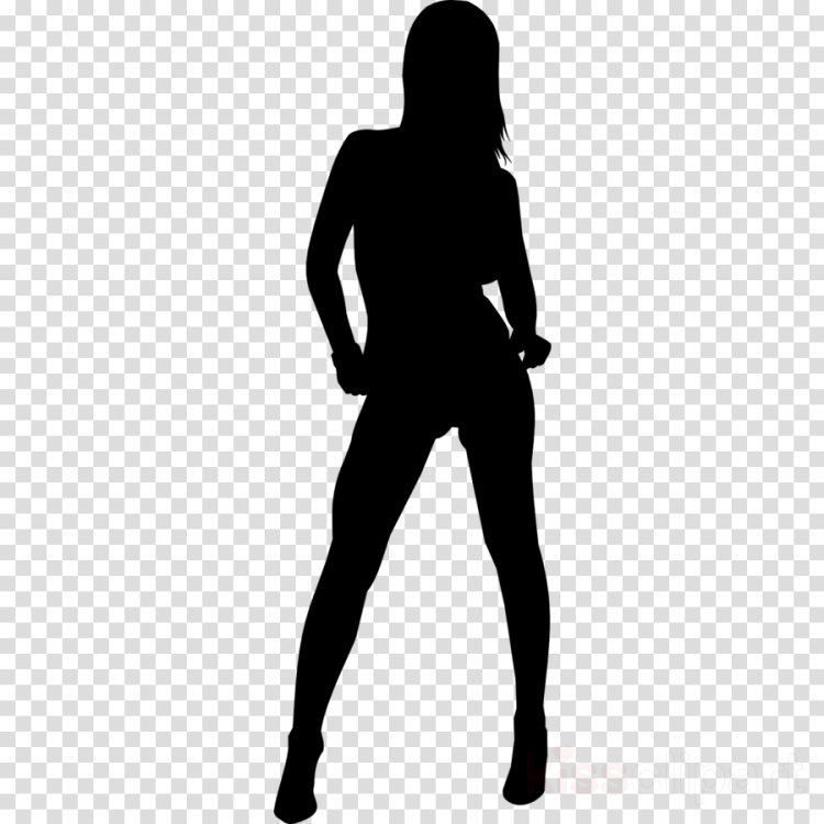 Силуэт фигуры девушки