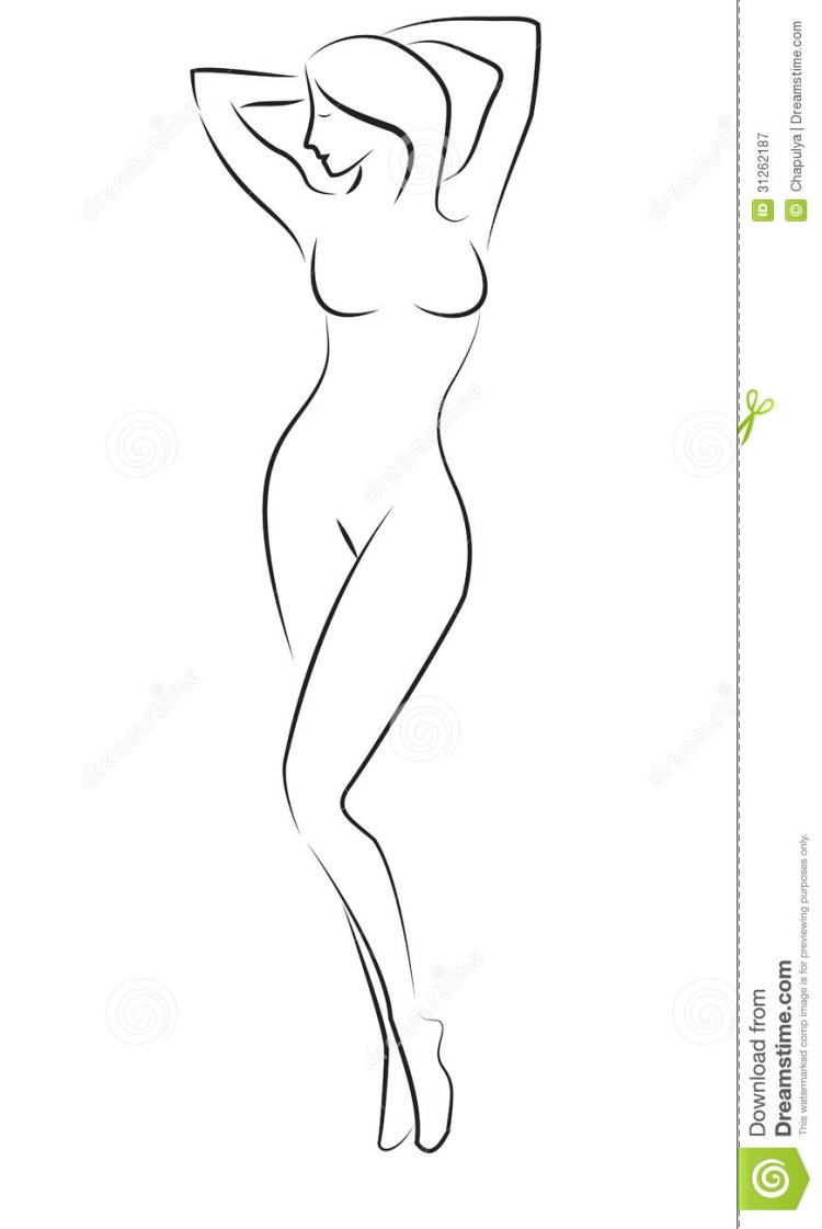 Женская фигура со спины