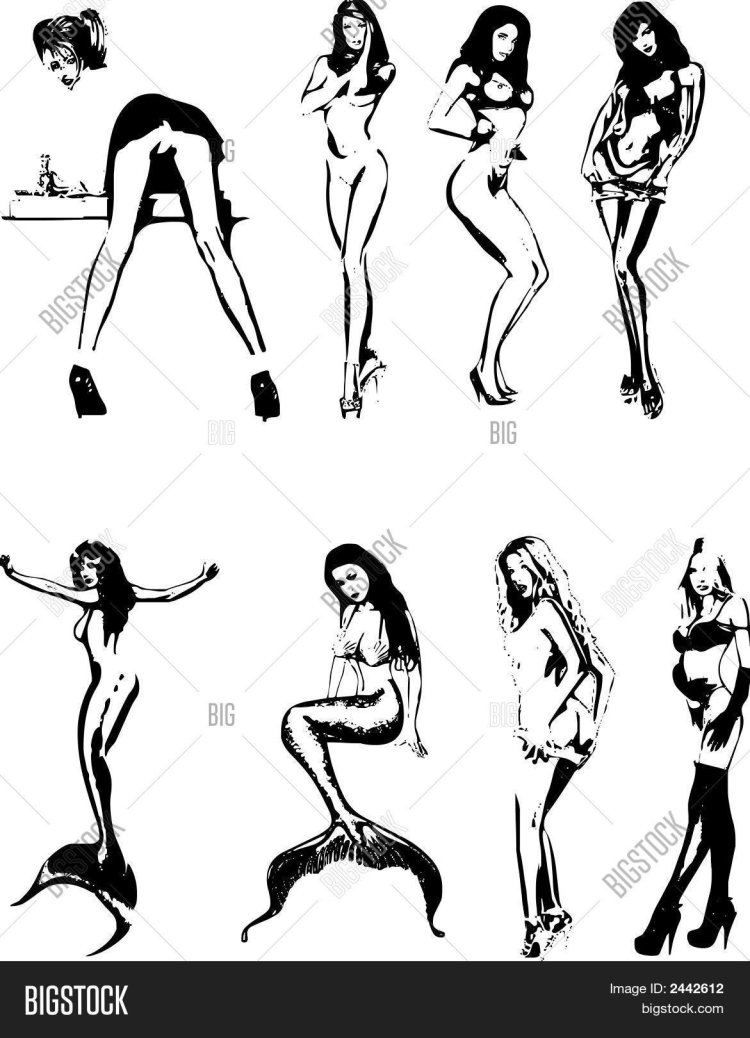 Силуэт женского тела