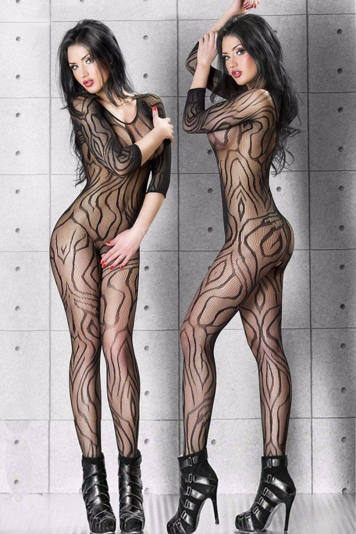 Эротические комбинезоны с открытой промежностью