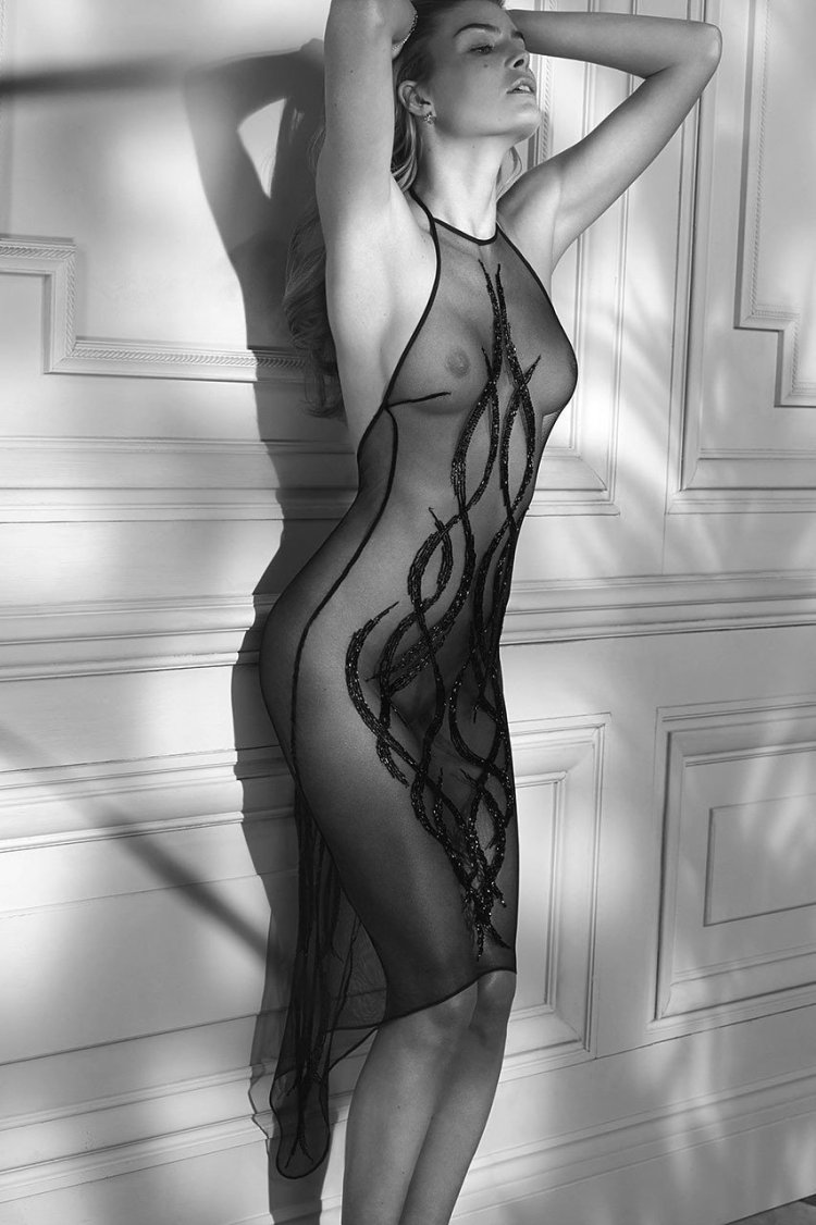 Девушки в прозрачной одежде ню