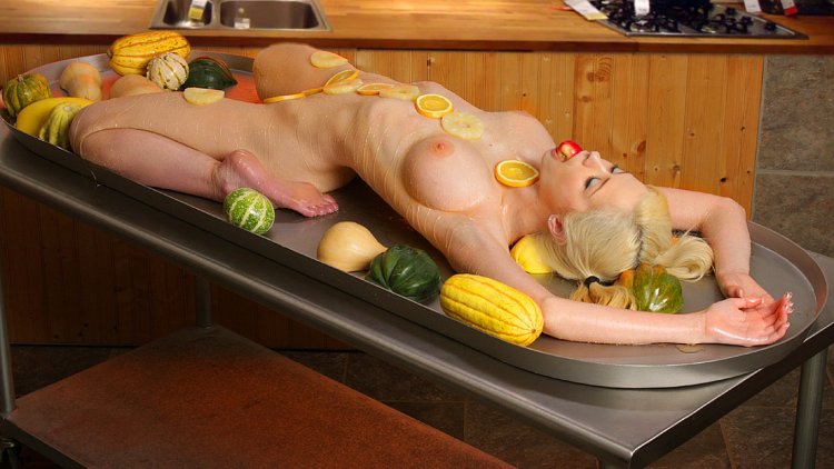 Эротическая фотосессия с едой