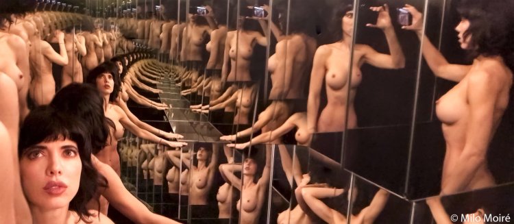 Художница мило Муаре