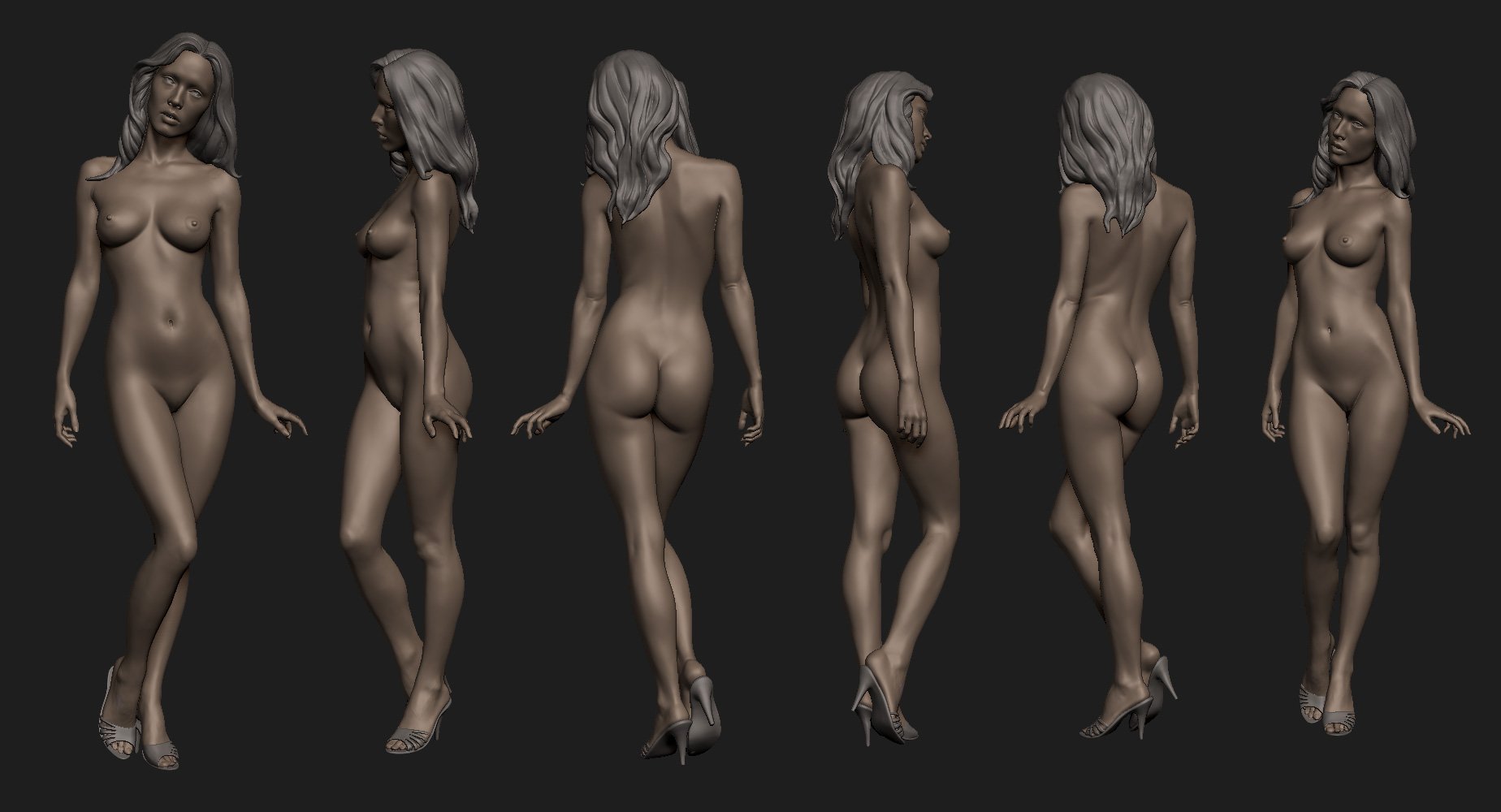 Female nude modeling