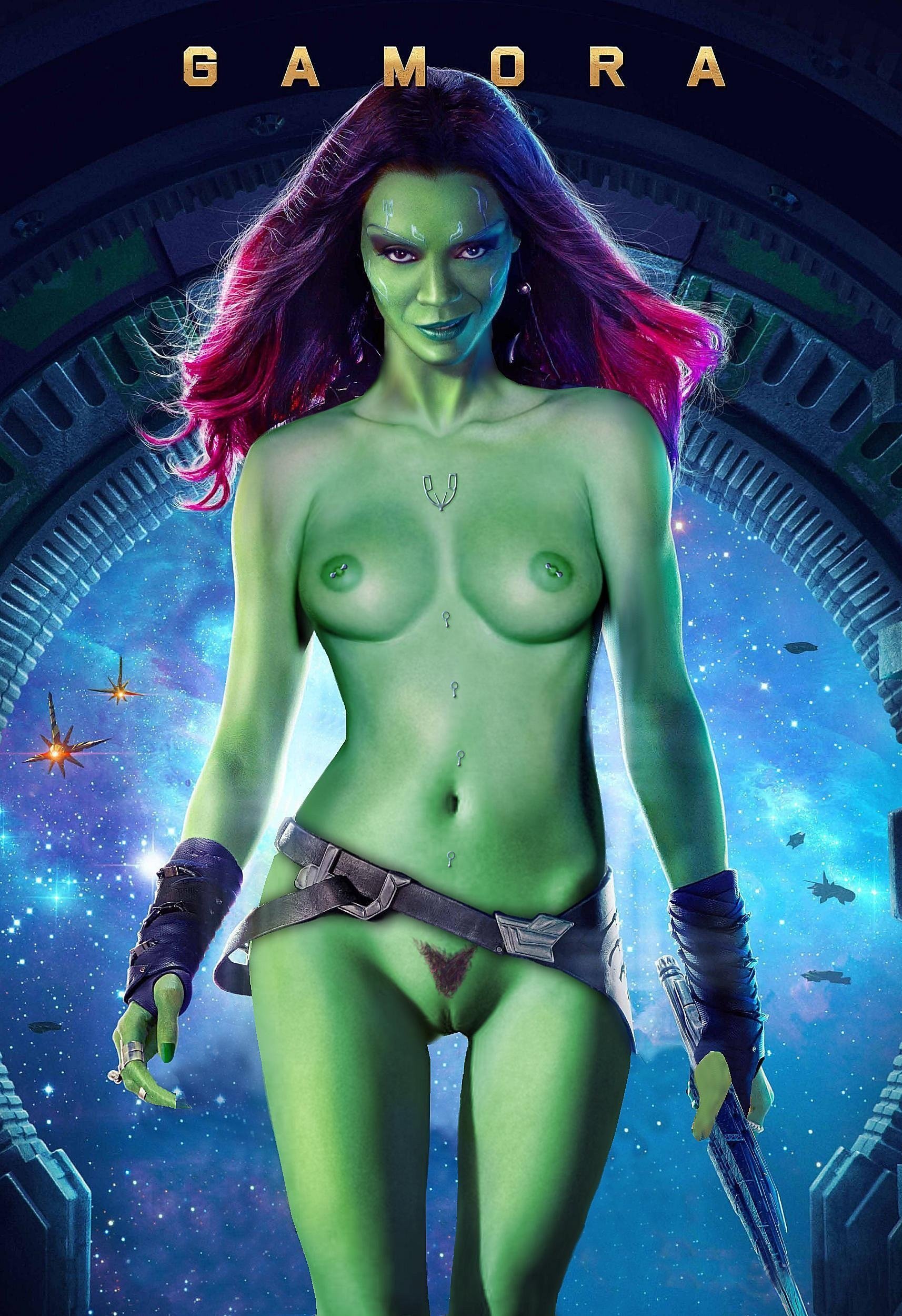 Guardians of the galaxy gamora naked