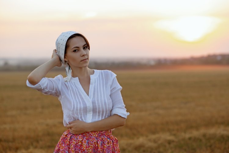 Ксюша Егорова модель крестьянка