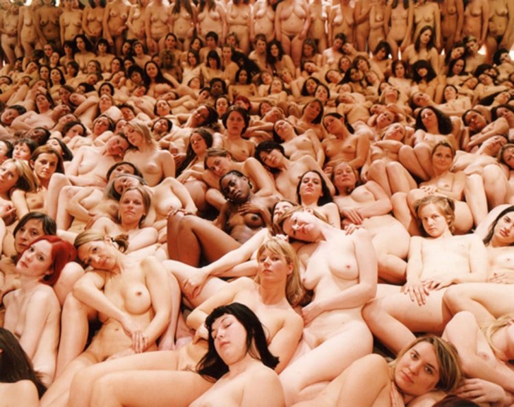Голая массовка Spencer Tunick