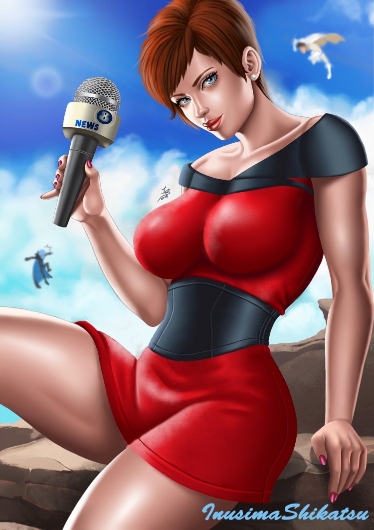 Роксана Ричи с длинными волосами