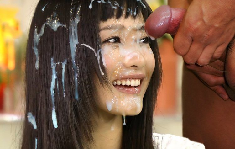 Кончил японке на волосы