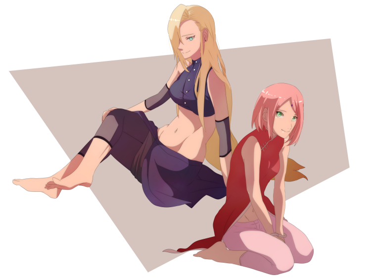 Цунаде Сенджу арт в молодости