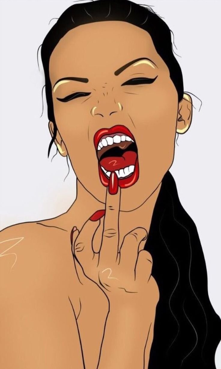 Девушка с языком