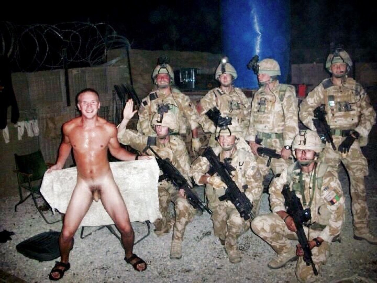 Soldier naked