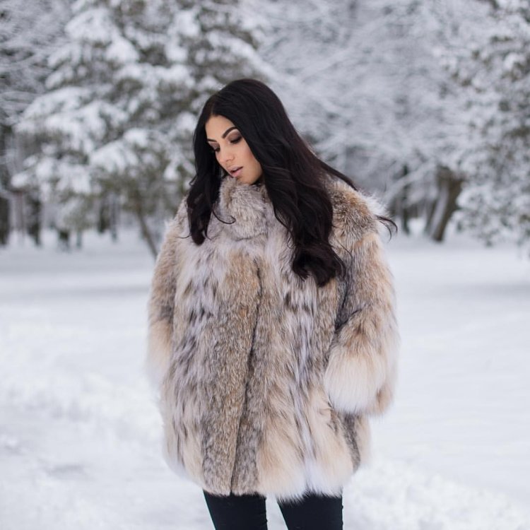Женщины в пушистых шубах