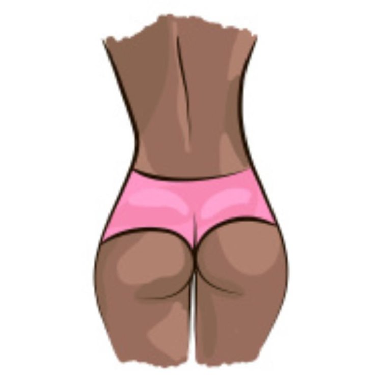 Красивая попа рисунок