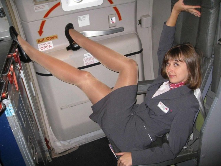 Проводница в самолете