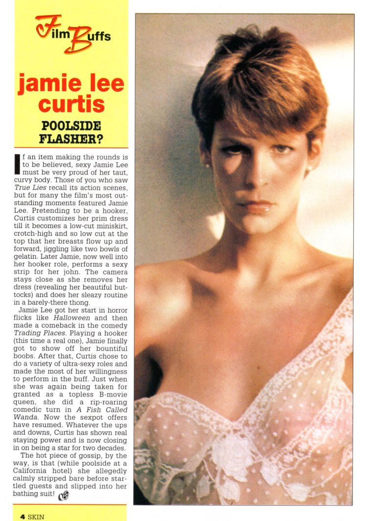 Джейми ли Кёртис грудь