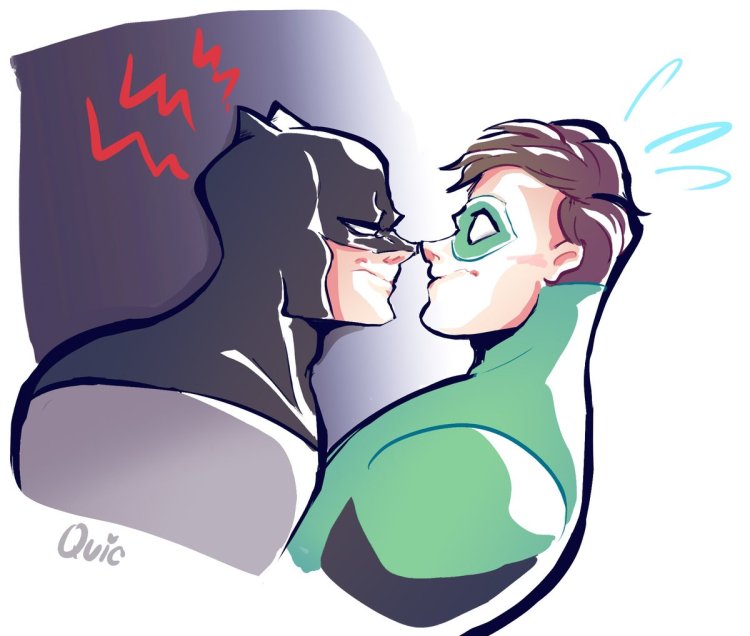 Хэл джордан/брюс уэйн яой