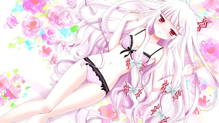 Красивая молодая девушка в Нижнем белье